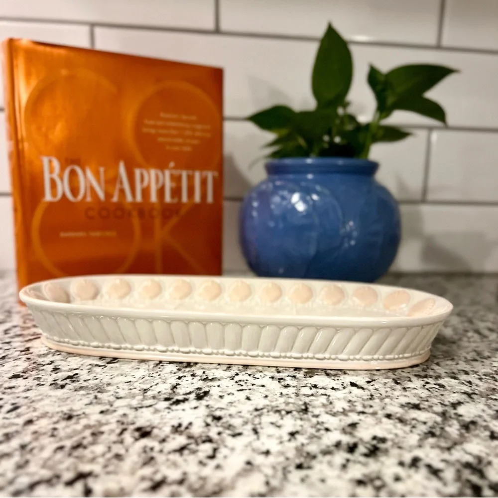Croscill Shell‎ Soap Dish Brand New Santorini 13” long seashell Peach